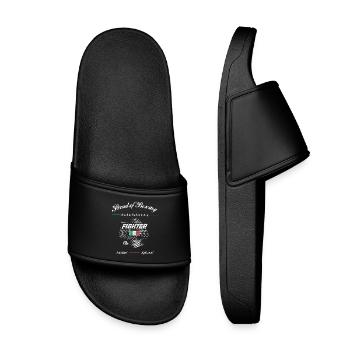 Proud of Boxing FIGHTER Italy - Kids’ Pool Sliders - black - Front
