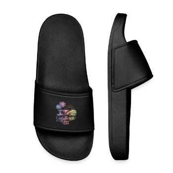 Mallorca Tour 2026 Colorful - Kids’ Pool Sliders - black - Front