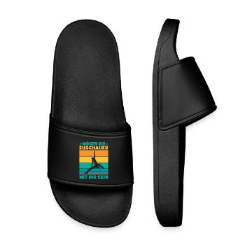 May the spectators be with you, circus performers - Kids’ Pool Sliders - black - Front