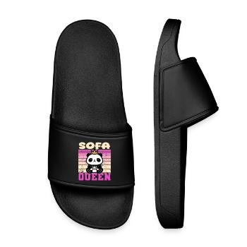 Gambling Woman - Kids’ Pool Sliders - black - Front