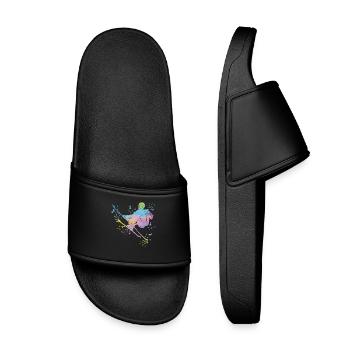Alpine skiing Winter sports Nordic skiing - Kids’ Pool Sliders - black - Front