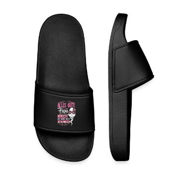 Tout le meilleur papa vous souhaite votre meilleur nageur - Claquettes enfant - noir - Devant
