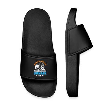 Vacances en mer Baltique JE NE SUIS VRAIMENT HEUREUX QUE SUR - Claquettes enfant - noir - Devant