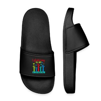 L’appréciation du bénévolat est mon obsession bénévole - Claquettes enfant - noir - Devant
