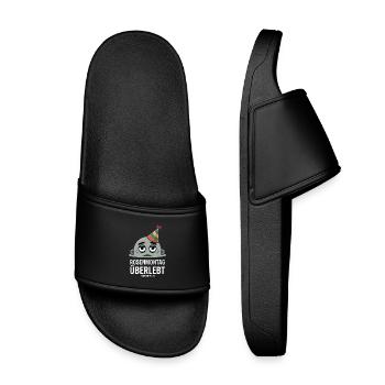 Shrove Monday survives edition 2026 hangover carnival - Kids’ Pool Sliders - black - Front
