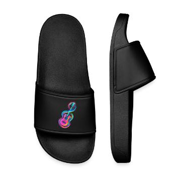 Guitar - Kids’ Pool Sliders - black - Front
