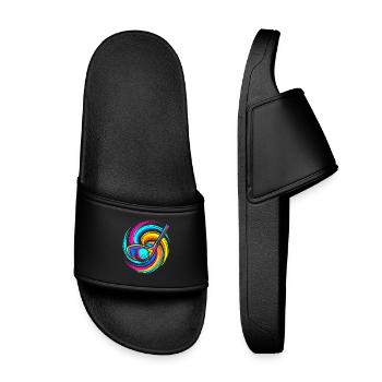 golf club - Kids’ Pool Sliders - black - Front