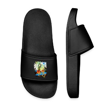 Urban Basketball Legende - Play Like You Mean It - Kids’ Pool Sliders - black - Front