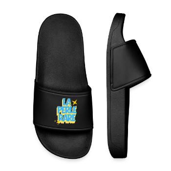 La Perle Rare, Citation Positive - Claquettes enfant - noir - Devant