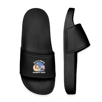 K-Drama Merchandise Koreanisches K-Pop Drama - Kinder Badelatschen - Schwarz - Vorne