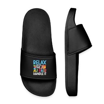 Au Pair Must Haves Babysitter Appreciation Nanny - Kids’ Pool Sliders - black - Front