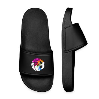 NON. 8 BASKETBALL NUMÉRO 8 BASKETBALL 8E ANNIVERSAIRE - Claquettes enfant - noir - Devant