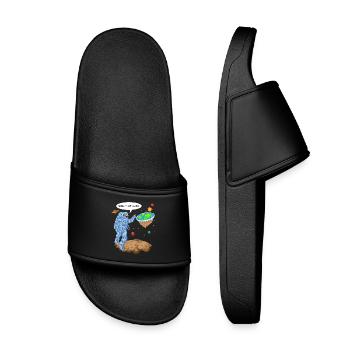Chemise d’astronaute de la Terre plate - Claquettes enfant - noir - Devant