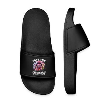 Save Chile Tarantula - Kids’ Pool Sliders - black - Front