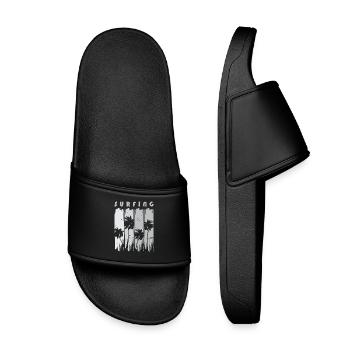 Surf Surfen Surfer - Claquettes enfant - noir - Devant