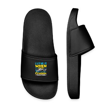 Partenaires de vacances croisière Cruisin Together - Claquettes enfant - noir - Devant