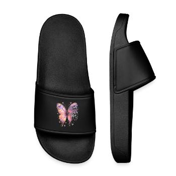 Papillon chrétien merveilleusement conçu - Claquettes enfant - noir - Devant