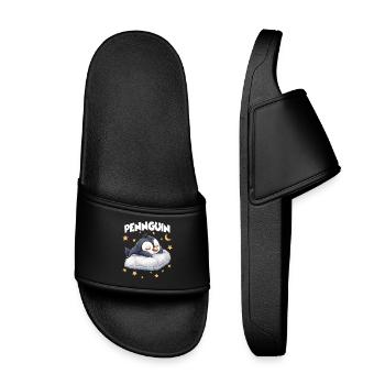 Pennguin Penguin Pajama Morning Grouch Late Riser - Kids’ Pool Sliders - black - Front
