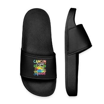 Équipe de croisière de Cancún - Claquettes enfant - noir - Devant