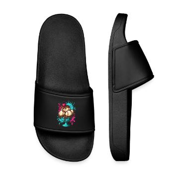 Plaisir Sundae de baseball - Claquettes enfant - noir - Devant