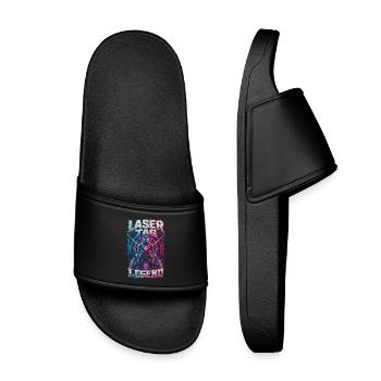 Légende du laser tag - Claquettes enfant - noir - Devant
