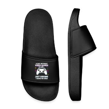 Jeu - Claquettes enfant - noir - Devant