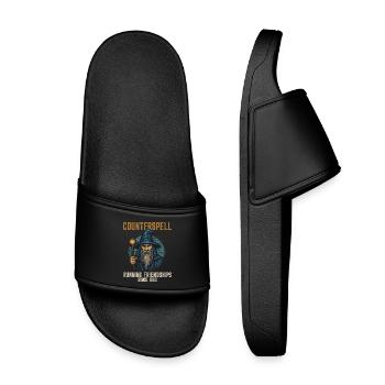 Contre-sort : Amitiés courantes depuis 1993 - Claquettes enfant - noir - Devant