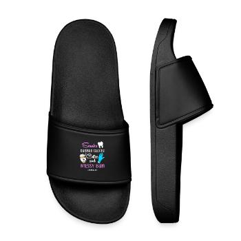 dentist - Kids’ Pool Sliders - black - Front