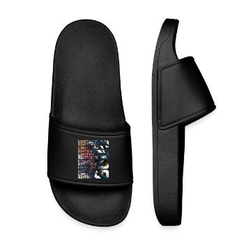 SPACE 17 YEARS 2009 ASTRONAUT 17TH BIRTHDAY - Kids’ Pool Sliders - black - Front