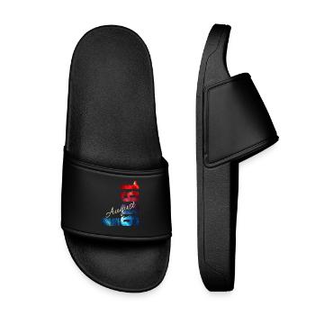 30th Birthday Gift Original August 1996 - Kids’ Pool Sliders - black - Front