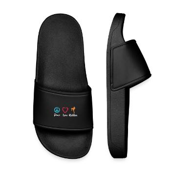Paix Amour Kickboxing - Claquettes enfant - noir - Devant