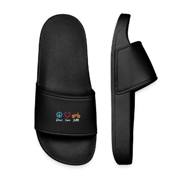 Peace Love BMX - Claquettes enfant - noir - Devant