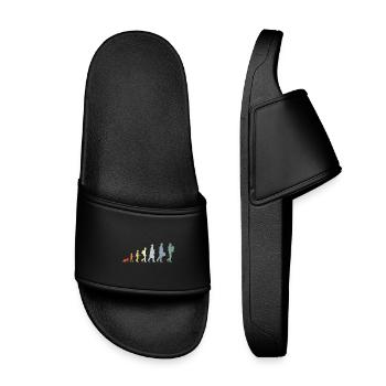 Development of a French horn player - Kids’ Pool Sliders - black - Front