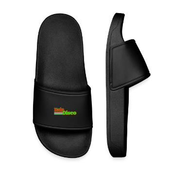 Italo Disco vintage - Kids’ Pool Sliders - black - Front