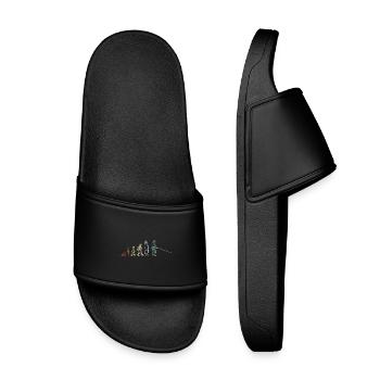 Development Fishing - Kids’ Pool Sliders - black - Front