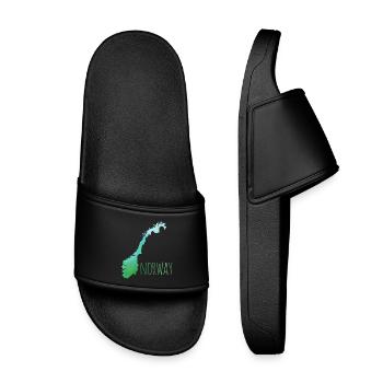 norway - Kids’ Pool Sliders - black - Front