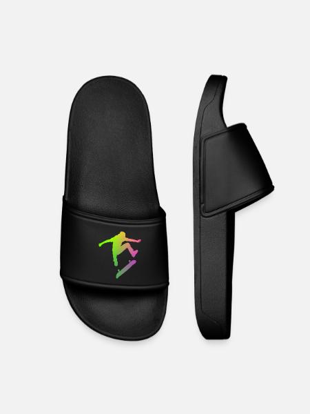 Skater - Kinder Badelatschen - Schwarz