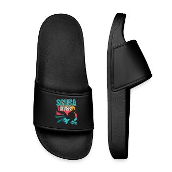 Plongée Scuba Plongée - Claquettes enfant - noir - Devant