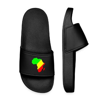 afrique - Claquettes enfant - noir - Devant