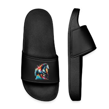 Cheval - Claquettes enfant - noir - Devant