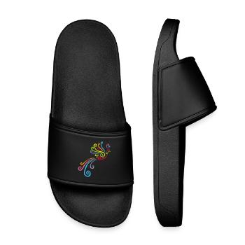 Bird of Paradise - Kids’ Pool Sliders - black - Front