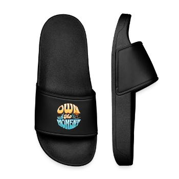 Possédez la vague de surf du moment - Claquettes enfant - noir - Devant