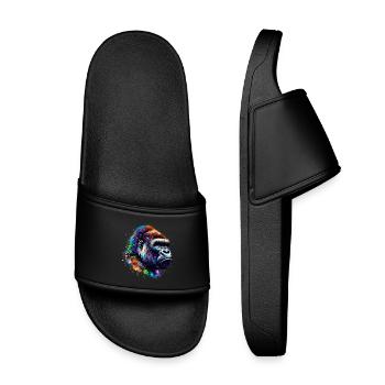 Gorilla - Kids’ Pool Sliders - black - Front