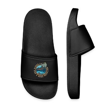 J’aurais besoin d’une bonne pagaie - Claquettes enfant - noir - Devant