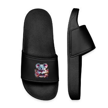 Koala - Claquettes enfant - noir - Devant