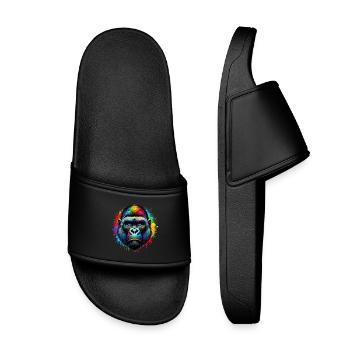 Gorilla - Kids’ Pool Sliders - black - Front