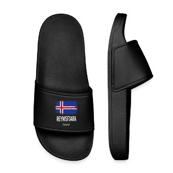 Reynisfjara - Kids’ Pool Sliders - black - Front