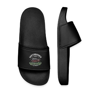 Gartenbahn Eisenbahn Garten Spur G Modelleisenbahn - Kinder Badelatschen - Schwarz - Vorne