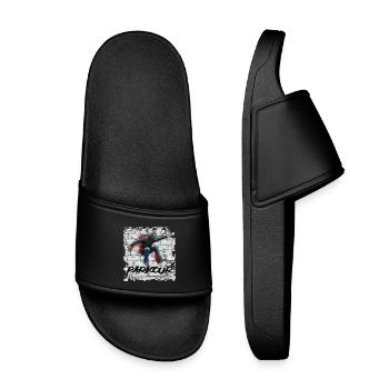 Parkour - Kids’ Pool Sliders - black - Front