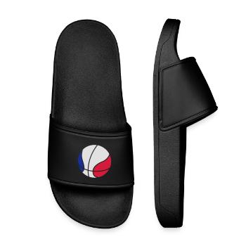Basketball - Claquettes enfant - noir - Devant
